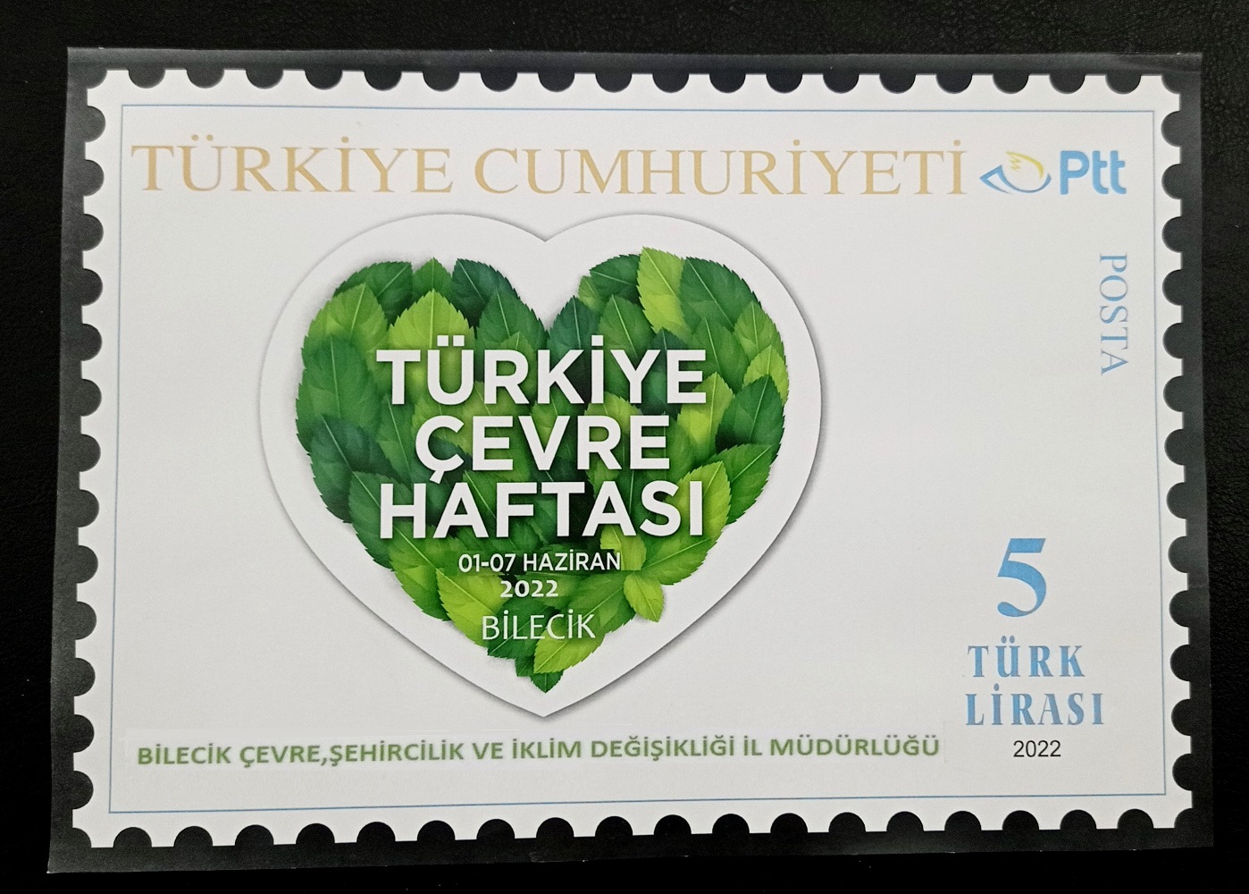 TÜRKİYE ÇEVRE HAFTASI HATIRA PULU