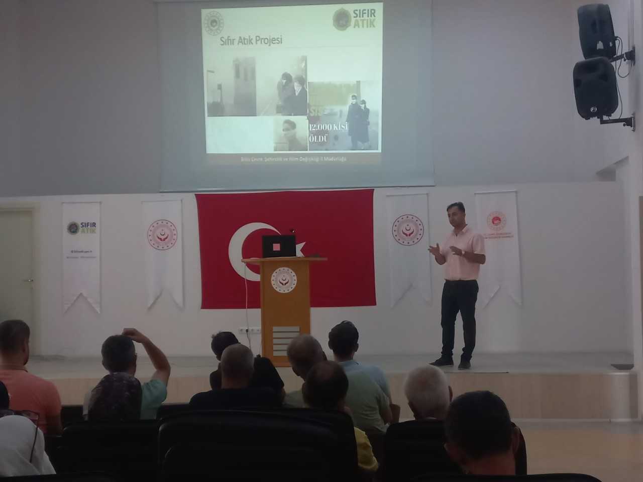 İL MÜDÜRLÜĞÜMÜZCE KURUMLARDA SIFIR ATIK BİLGİLERDİRME EĞİTİMİ VERİLDİ.