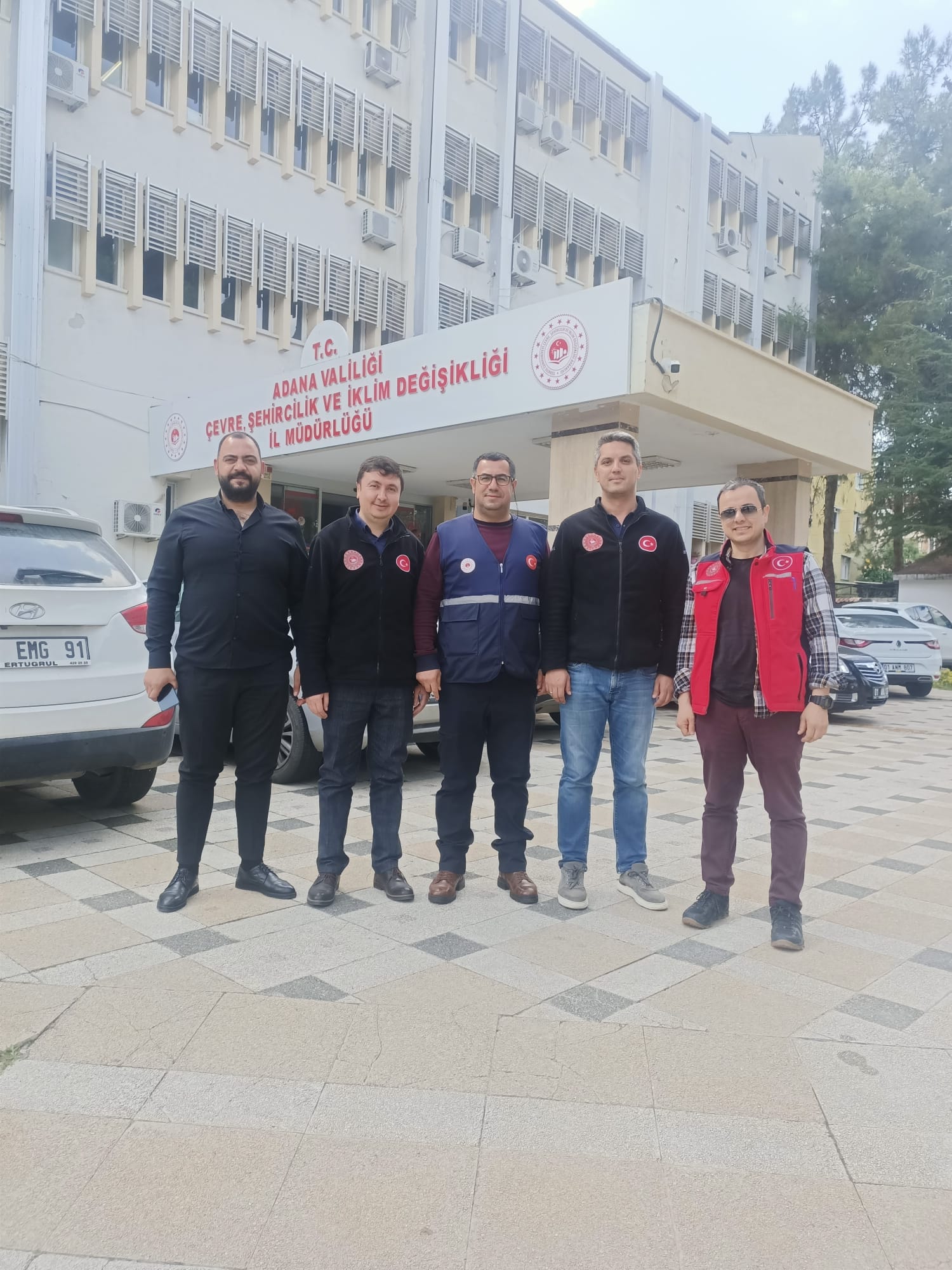 İl Müdürümüz Sayın Doğan YORULMAZ ve İstanbul Çevre, Şehircilik ve İklim Değişikliği İl Müdür Yardımcısı Giray MORALI Adana İlinde Hasar Tespit Çalışmalarının Koordinasyonunu Yürütmekteler