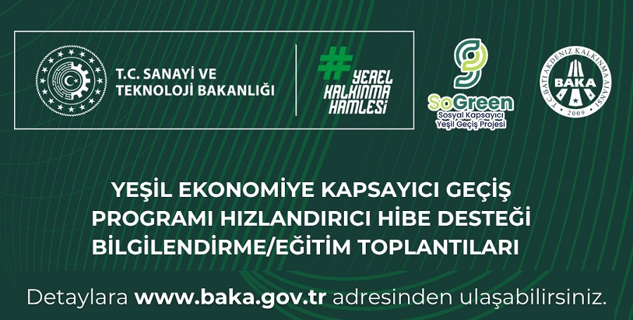 BAKA YEŞİL EKONOMİYE KAPSAYICI GEÇİŞ HİBE DESTEK BİLGİLENDİRME PROGRAMLARI