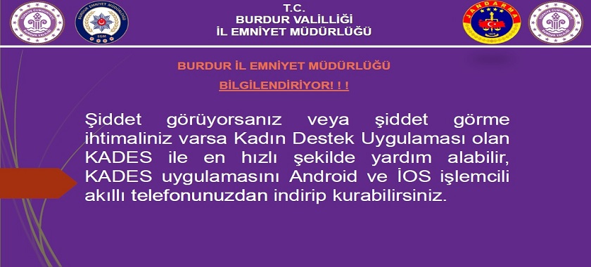 Burdur İl Emniyet Müdürlüğünden Vatandaşlarımıza Uyarı