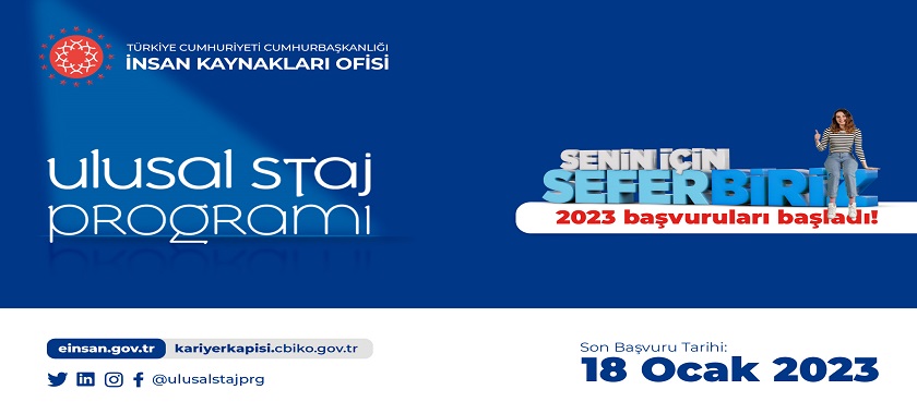 Ulusal Staj Programı 2023 Başvuruları