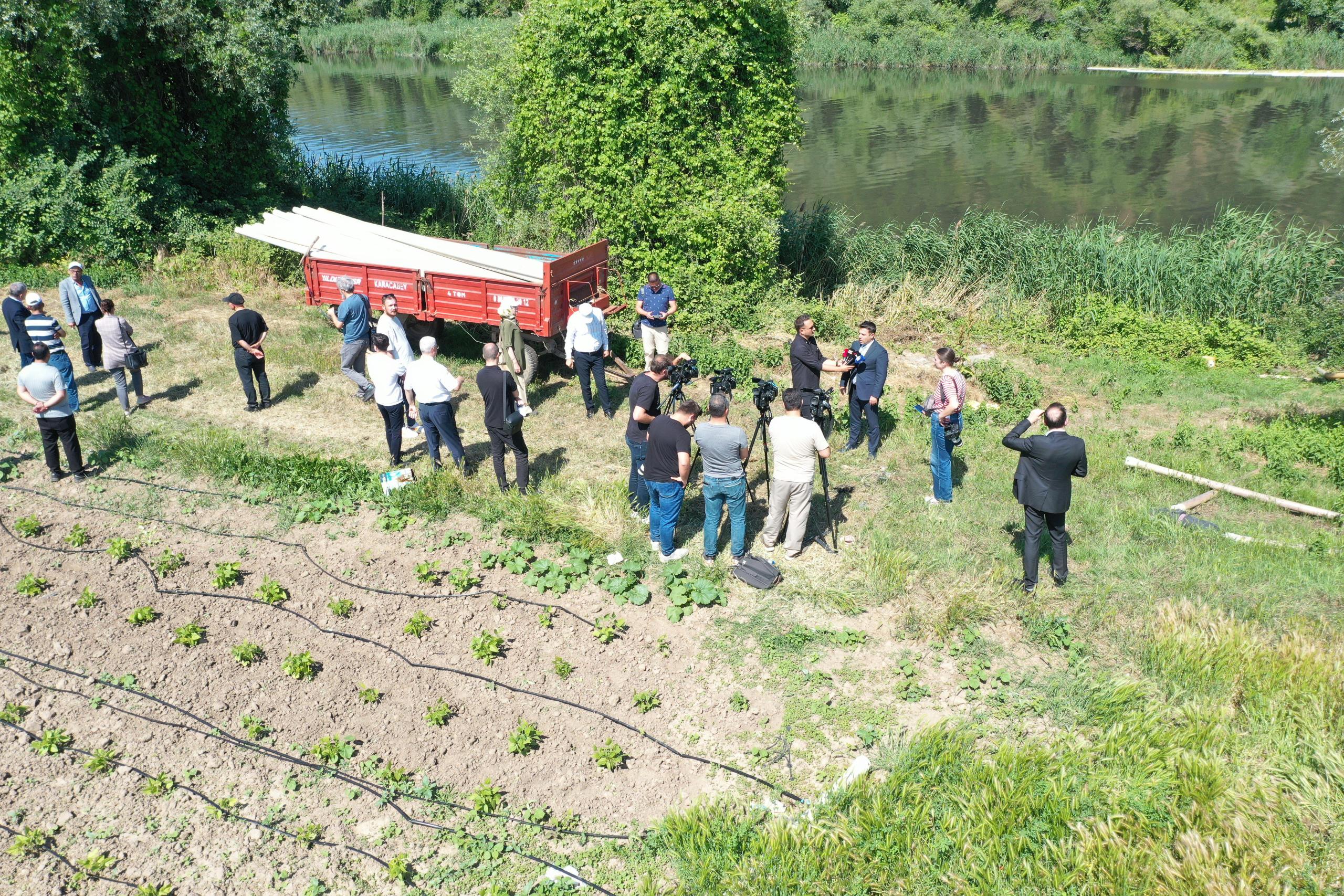 Marmara Denizi'ne Açılan Çapraz Çayı Üzerinde Yüzer Bitki Adaları Kurarak Bitkisel Arıtım Modeli Uygulaması Açılışı