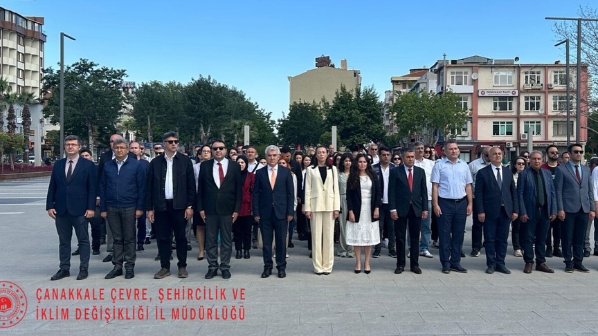 2025 Yılı Türkiye Çevre Haftası Etkinlikleri Kapsamında İlimiz Cumhuriyet Meydanı'nda Çelenk Töreni Yapıldı