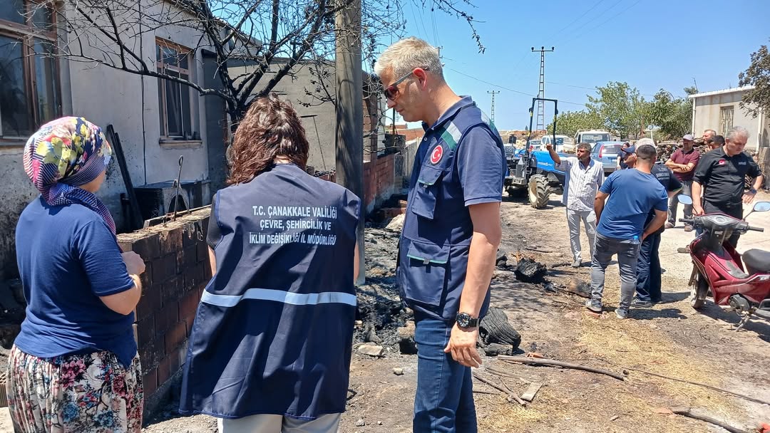 Ayvacık İlçesinde Başlayan Orman Yangınları ile İlgili Saha Çalışmaları Gerçekleştirildi
