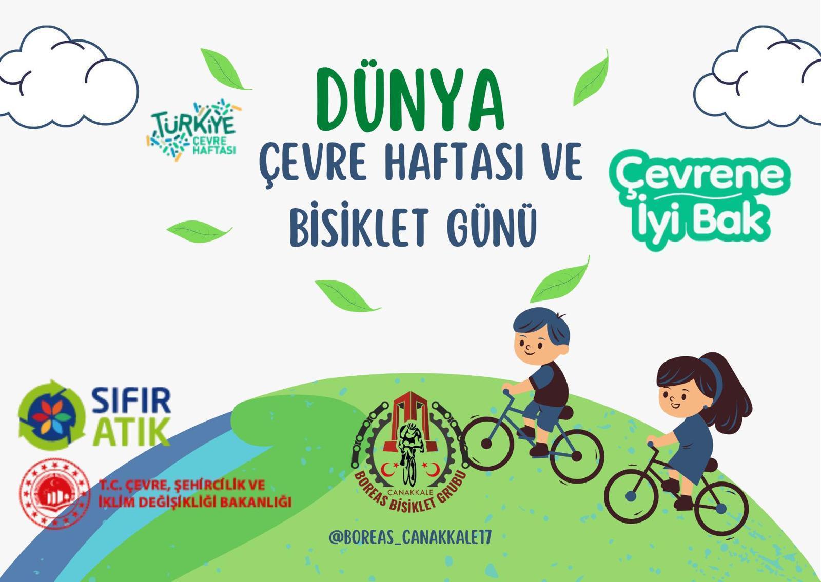 Boreas Çanakkale Bisiklet Grubu Dünya Çevre Haftası ve Bisiklet Günü Etkinliği