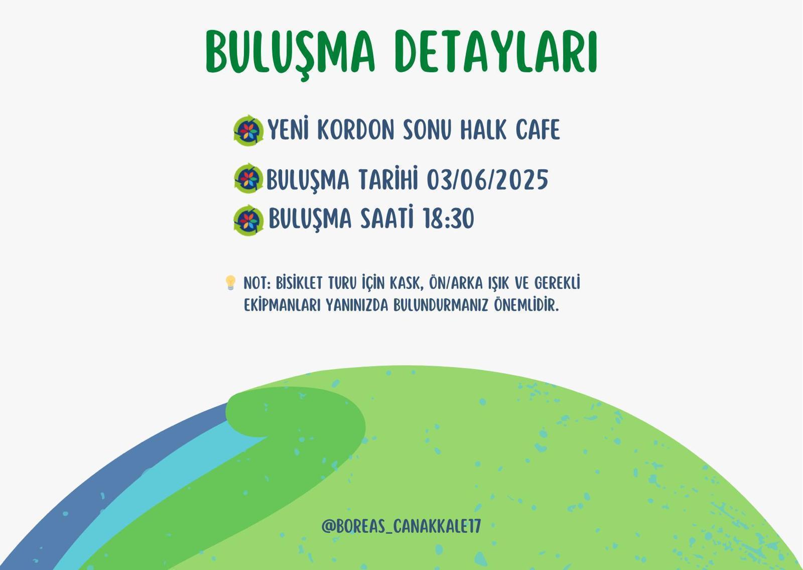 Boreas Çanakkale Bisiklet Grubu Dünya Çevre Haftası ve Bisiklet Günü Etkinliği