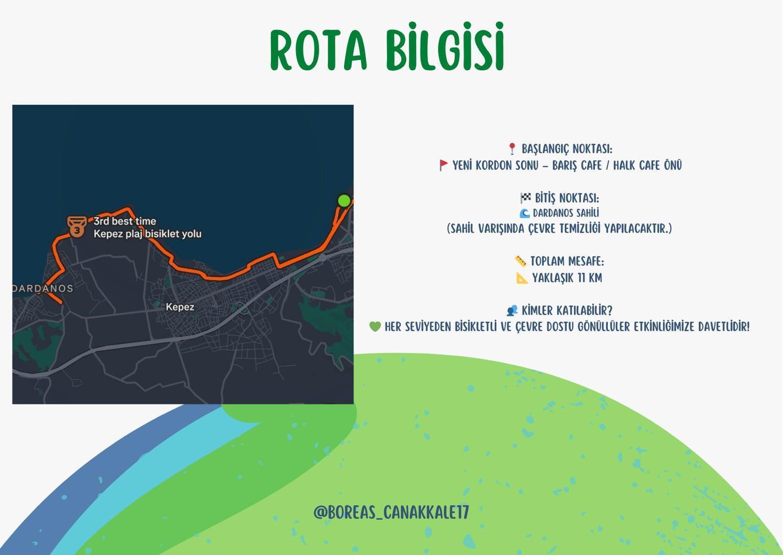 Boreas Çanakkale Bisiklet Grubu Dünya Çevre Haftası ve Bisiklet Günü Etkinliği