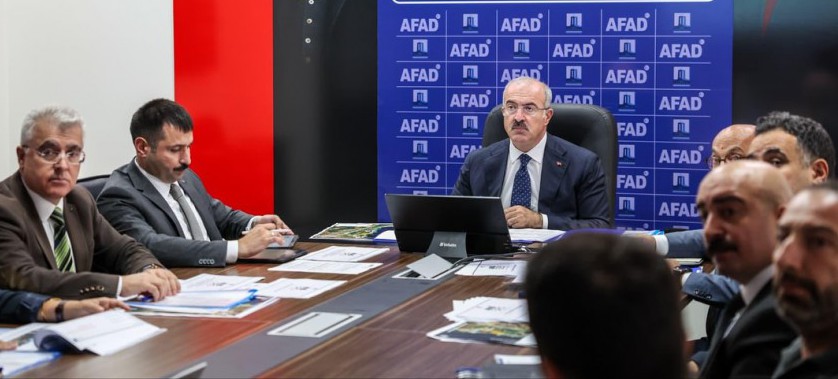 İl Afet ve Acil Durum Müdürlüğü'ndeki Değerlendirme Toplantısına Katılım Sağlandı
