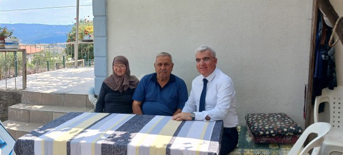 İl Müdürümüz Abdullah BORCA, Kıbrıs Gazisi Hüseyin AYHAN'a Ziyarette Bulundu
