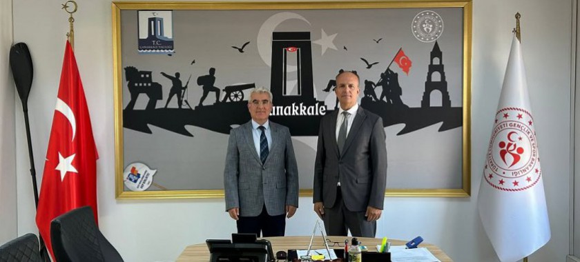 İl Müdürümüz Abdullah BORCA Çanakkale Gençlik ve Spor İl Müdürü Ömer KALKAN’ı Ziyaret Etti