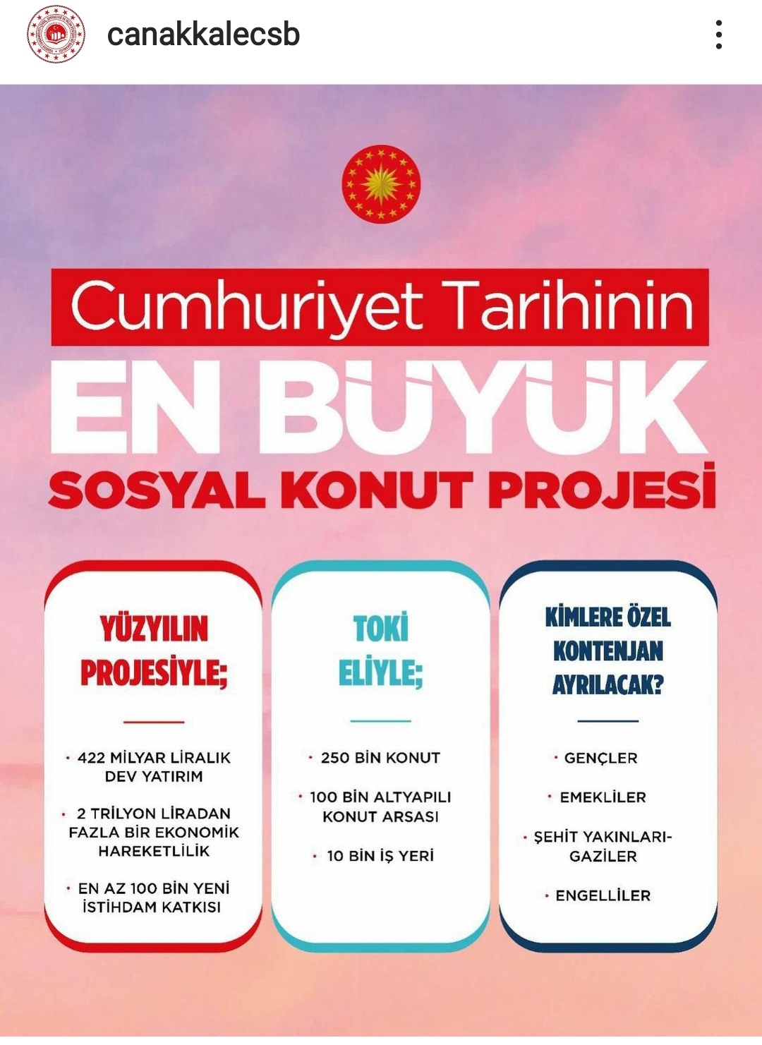 CUMHURİYET TARİHİNİN EN BÜYÜK SOSYAL KONUT PROJESİ