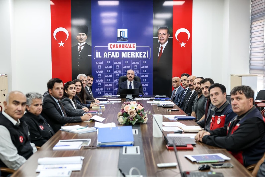 İl Afet ve Acil Durum Müdürlüğü'ndeki Değerlendirme Toplantısına Katılım Sağlandı