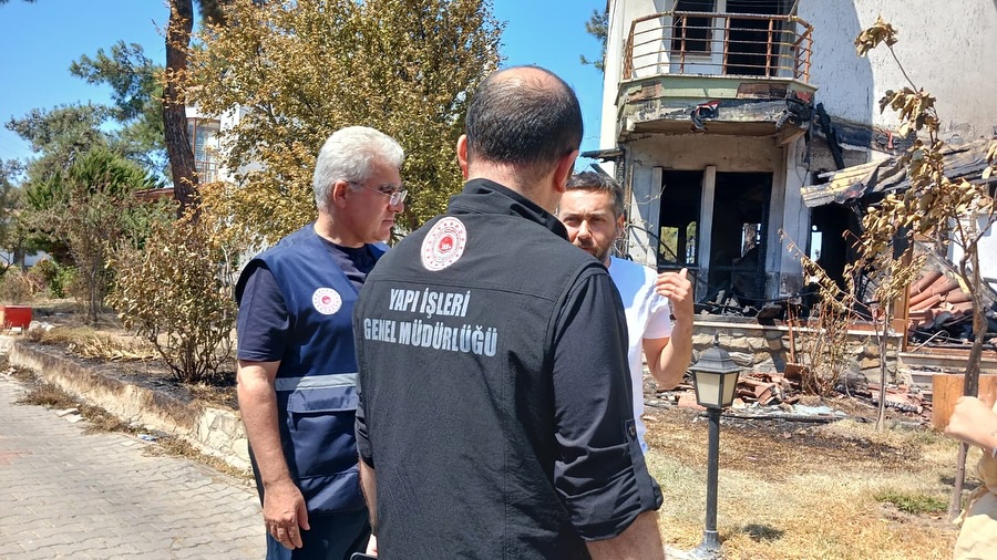 İlimiz Merkez Güzelyalı ve İntepe Mevkilerinde Meydana Gelen Yangının Ardından Hasar Tespit Çalışmaları Tamamlandı