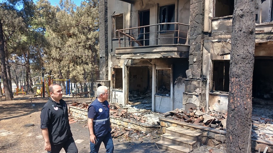 İlimiz Merkez Güzelyalı ve İntepe Mevkilerinde Meydana Gelen Yangının Ardından Hasar Tespit Çalışmaları Tamamlandı