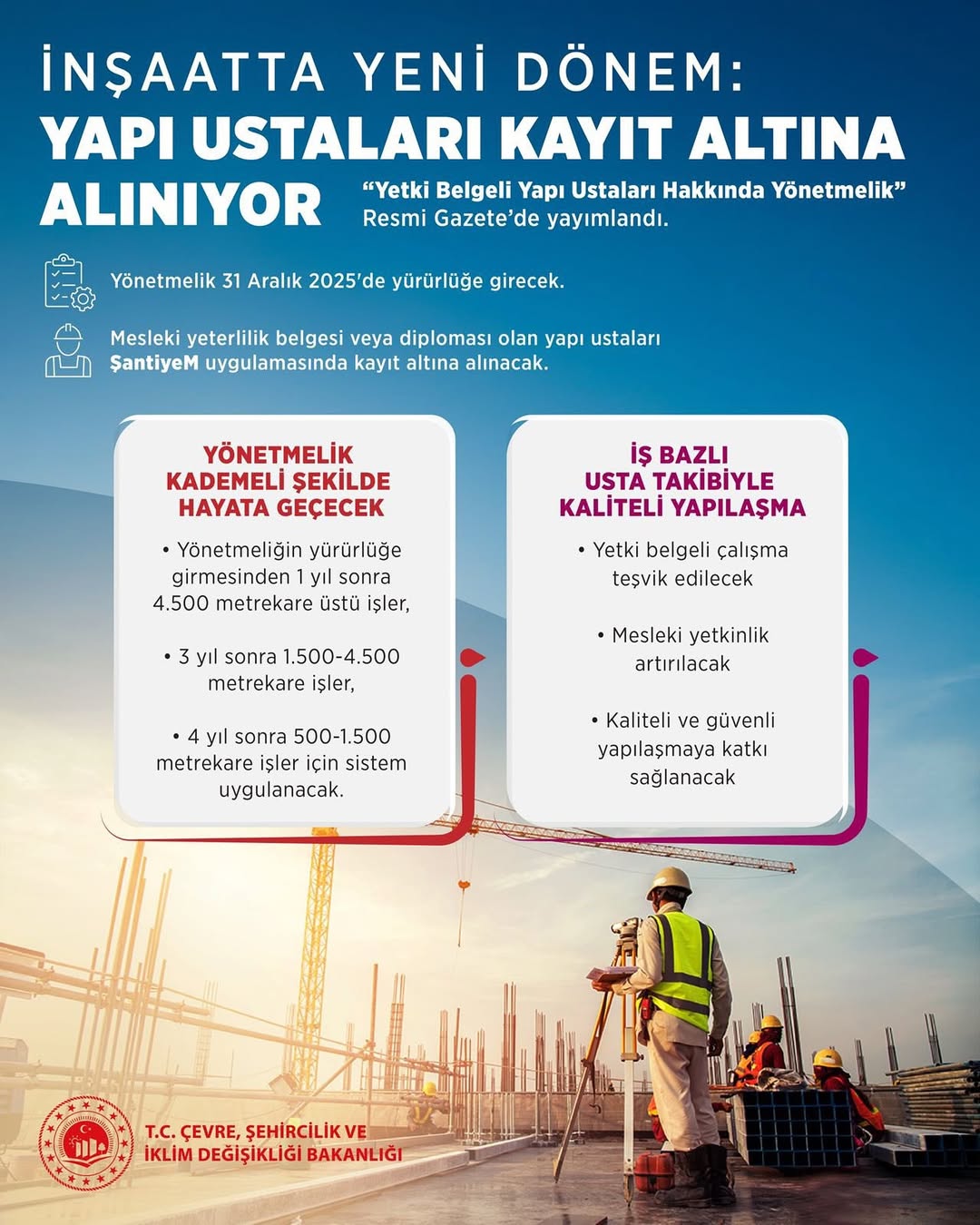 İnşaatta Yeni Dönem: Yapı Ustaları Kayıt Altına Alınıyor
