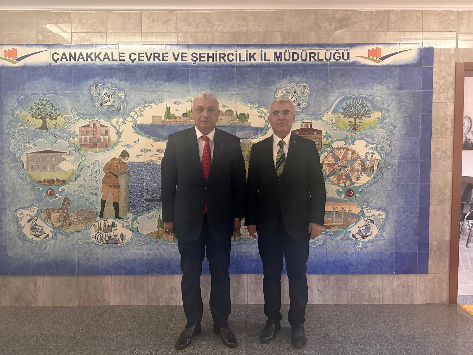 Vali Yardımcımız Sayın Mustafa ÖZSOY İl Müdürümüz Abdullah BORCA ile Vedalaştı