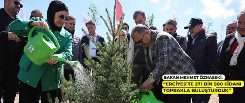 KAYSERİ’DE FİDANLAR 3 AYRI NOKTADA TOPRAKLA BULUŞTU