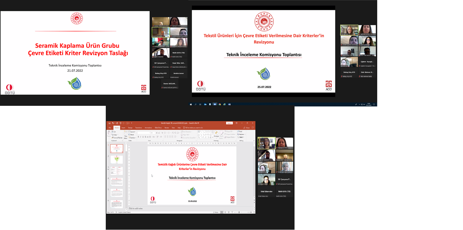 3 Ürün Grubu Çevre Etiketi Kriterlerinin Güncellenmesine Yönelik Teknik İnceleme Komisyonu Toplantısı Gerçekleştirildi.