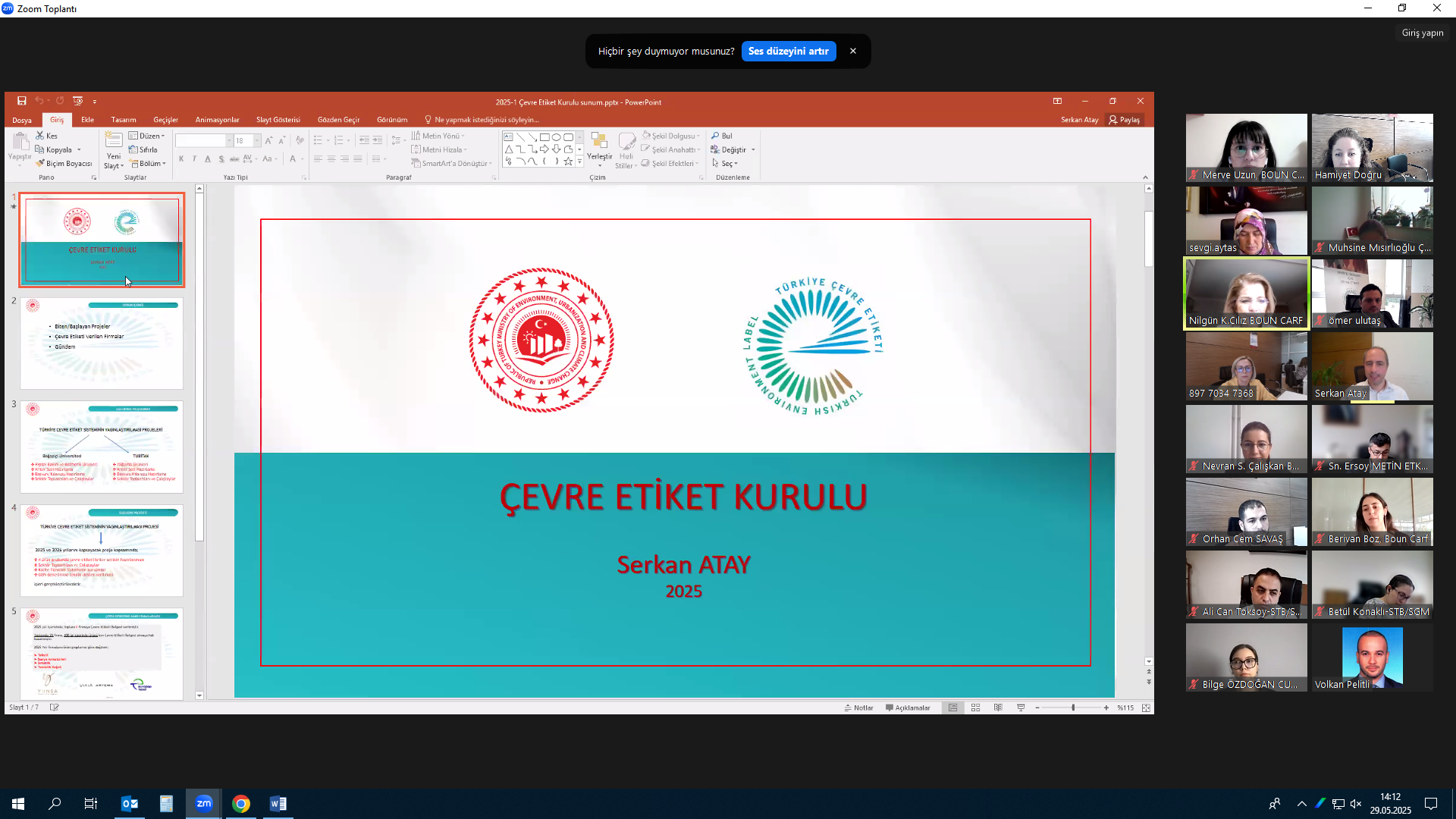 Çevre Etiket Kurulu (2025-1) Toplantısı Gerçekleştirildi.