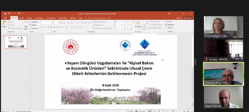 Kişisel Bakım ve Kozmetik Ürün Grubunda Çevre Etiketi Kriterleri Belirlenmesine Yönelik Ön Değerlendirme Toplantısı Gerçekleştirildi.