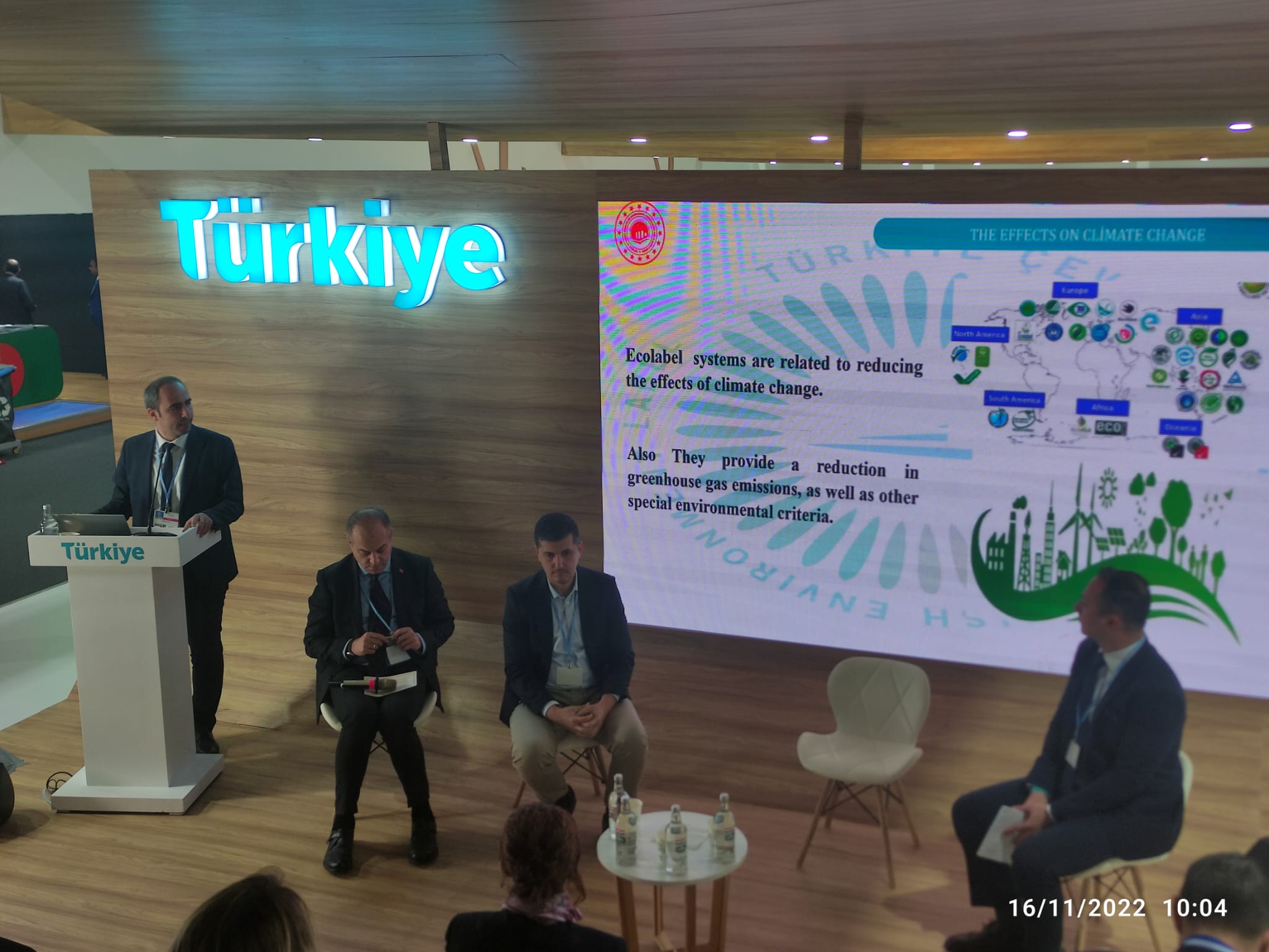 The Environmental Labeling System of Turkey was introduced at the International Level with the Side Event Organized at the 27th Conference of the Parties (COP 27).