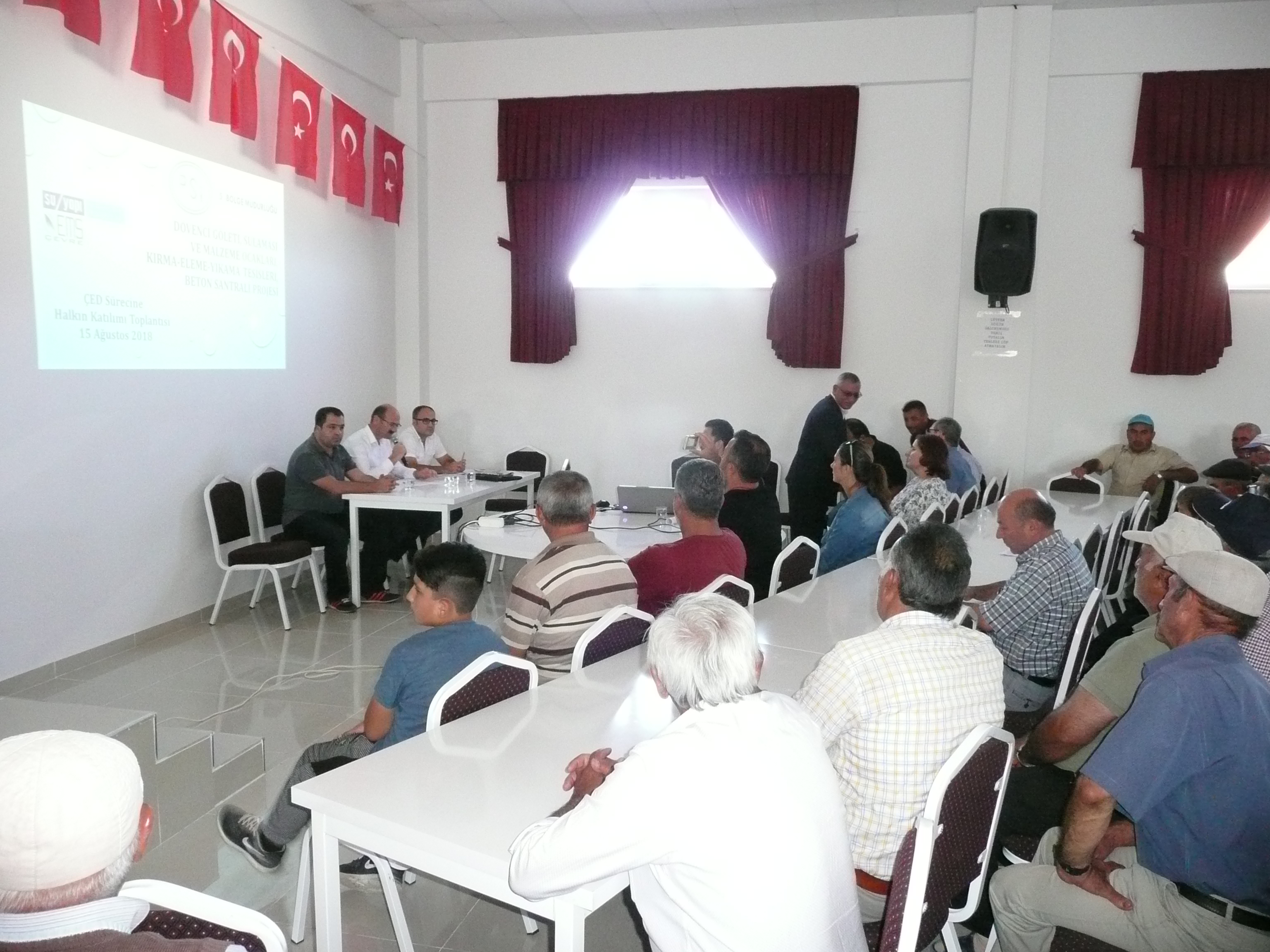 İlimiz Merkez İlçesi Düvenci Köyü Mevkinde DSİ 5. Bölge Müdürlüğü Tarafından Yapılması Planlanan Projeler İçin 15.08.2018 Tarihinde Halkın Katılım Toplantıları Yapıldı.