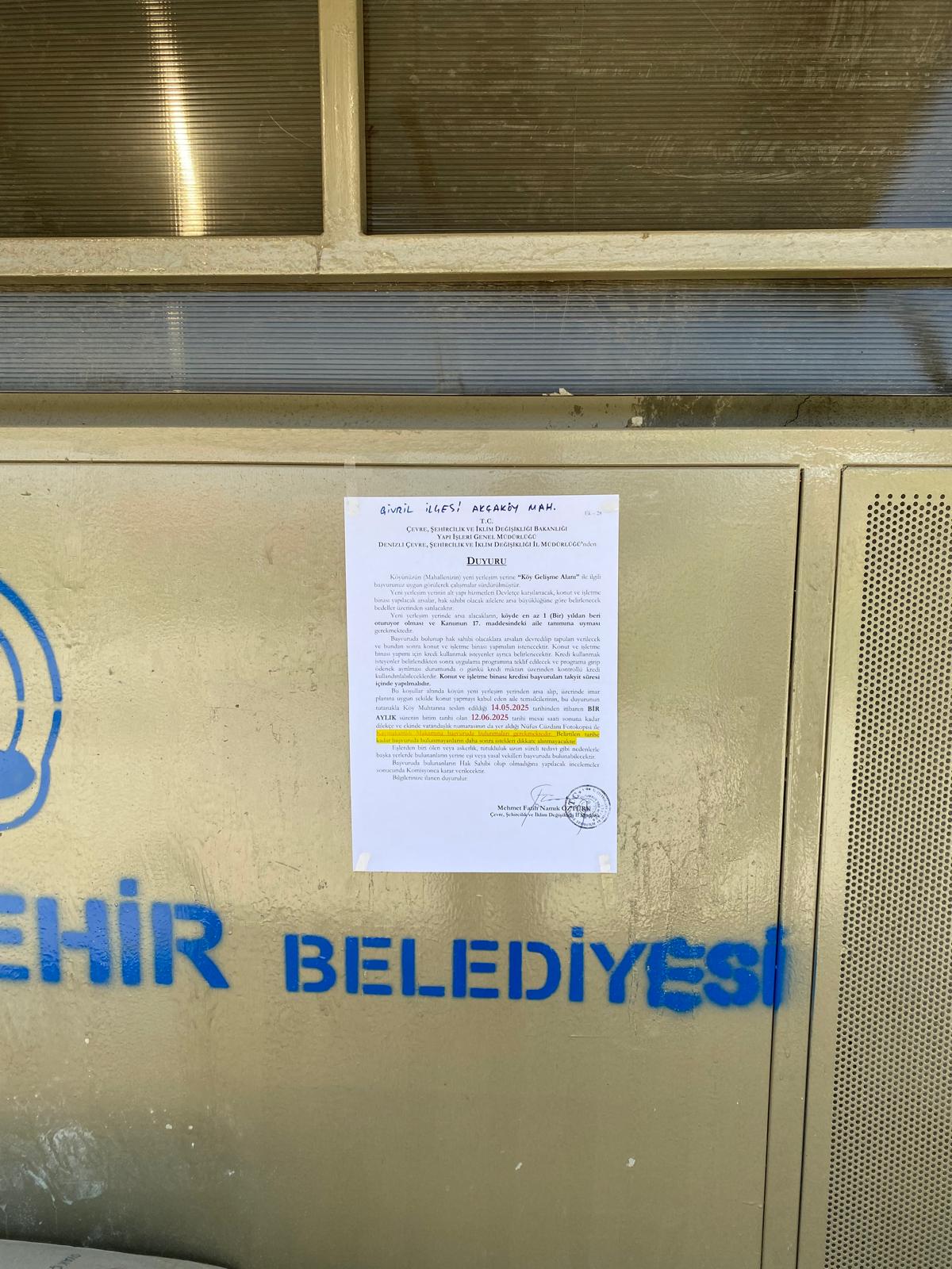 5543 Sayılı İskan Kanunu Çalışmaları Akçaköy