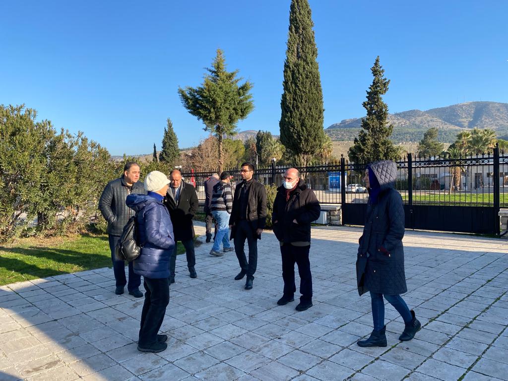 Tabiat Varlıklarını Koruma Şube personelince arazide yer ve proje incelemesi (Pamukkale-Hierapolis)