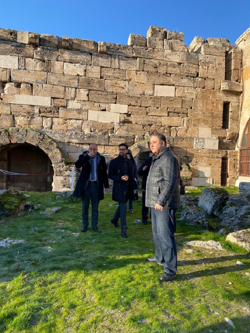 Tabiat Varlıklarını Koruma Şube personelince arazide yer ve proje incelemesi (Pamukkale-Hierapolis)