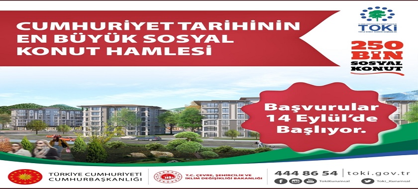 Cumhuriyet Tarihinin En Büyük Sosyal Konut Hamlesi