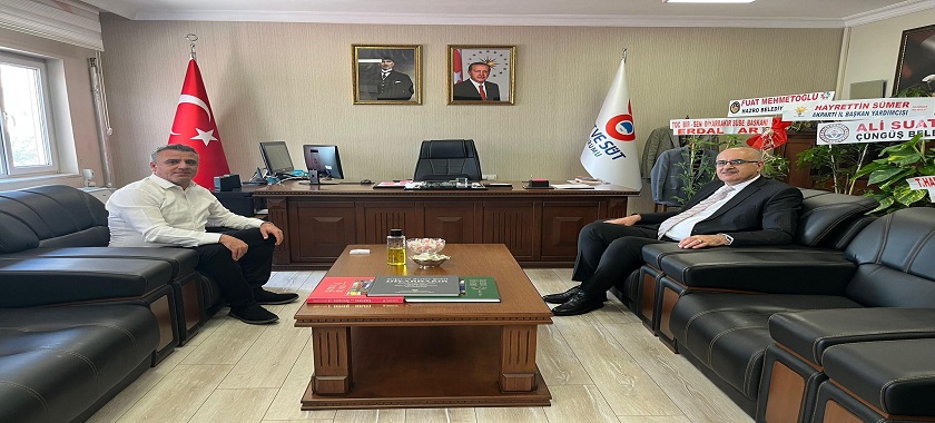 İl Müdürümüz Sn. Ufuk Nurullah BİLGİN, Et ve Süt Kurumu Müdürü olarak göreve başlayan Sn. Cihad KAYHAN’ı ziyaret etti.