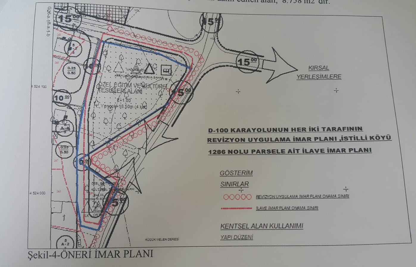 Askı İlanı - Düzce Merkez İlçesi İstilli Köyü 1286 parsel