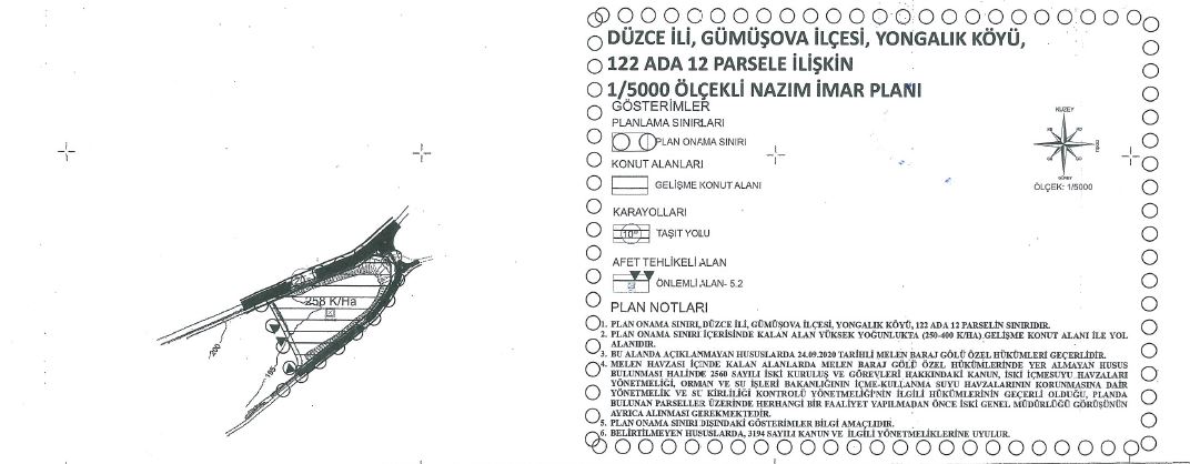 Askı İlanı - Gümüşova Yongalık 122 Ada 12 Parsel