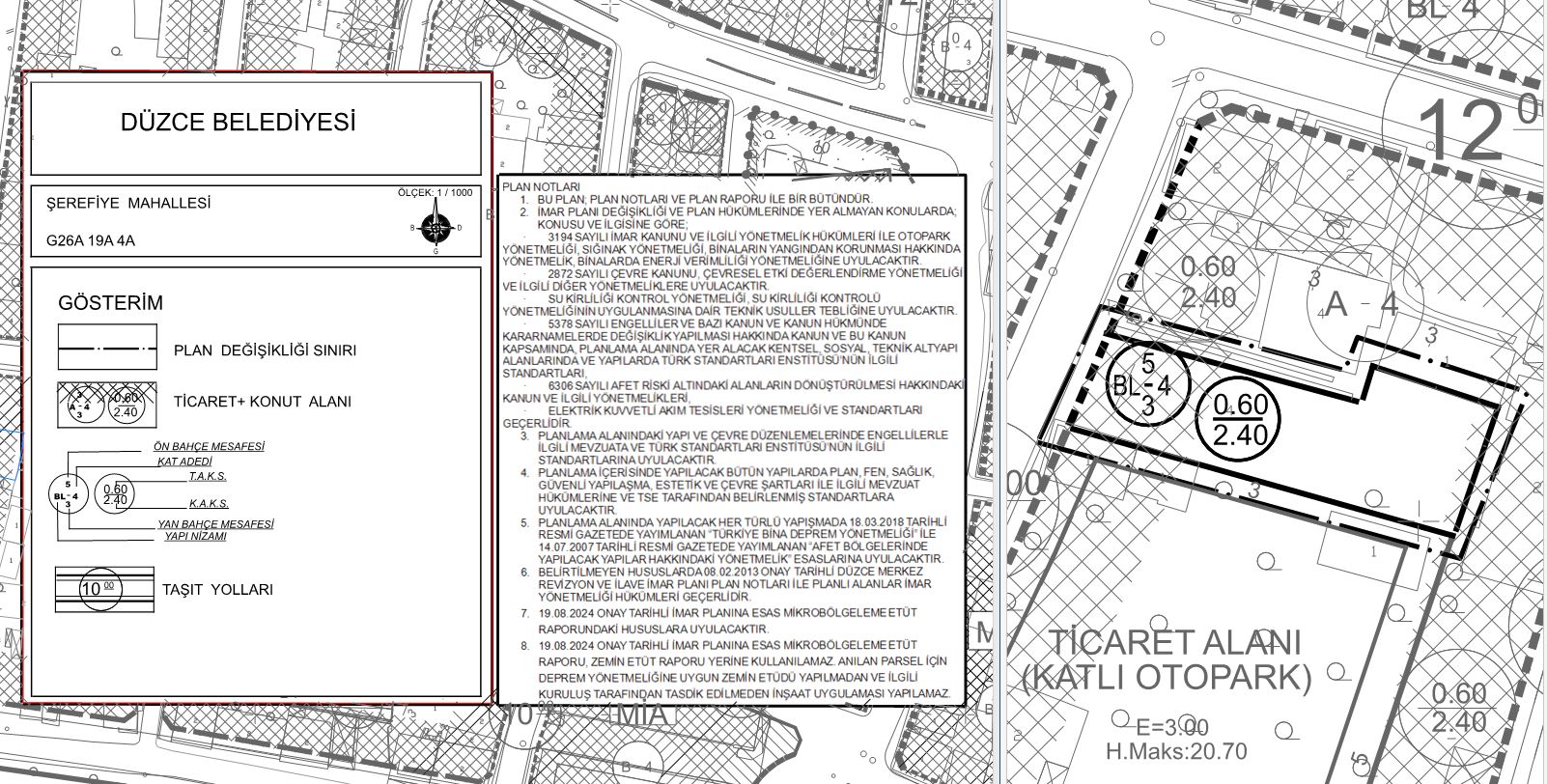 Askı İlanı - Şerefiye Mahallesi 77 Ada 40 Parsel
