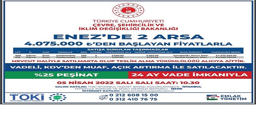 Arsa Satış İlanı