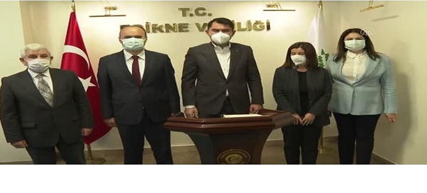 Çevre ve Şehircilik Bakanımız  Sayın  Murat Kurum'un Edirne Ziyareti Basında Geniş Yer Buldu