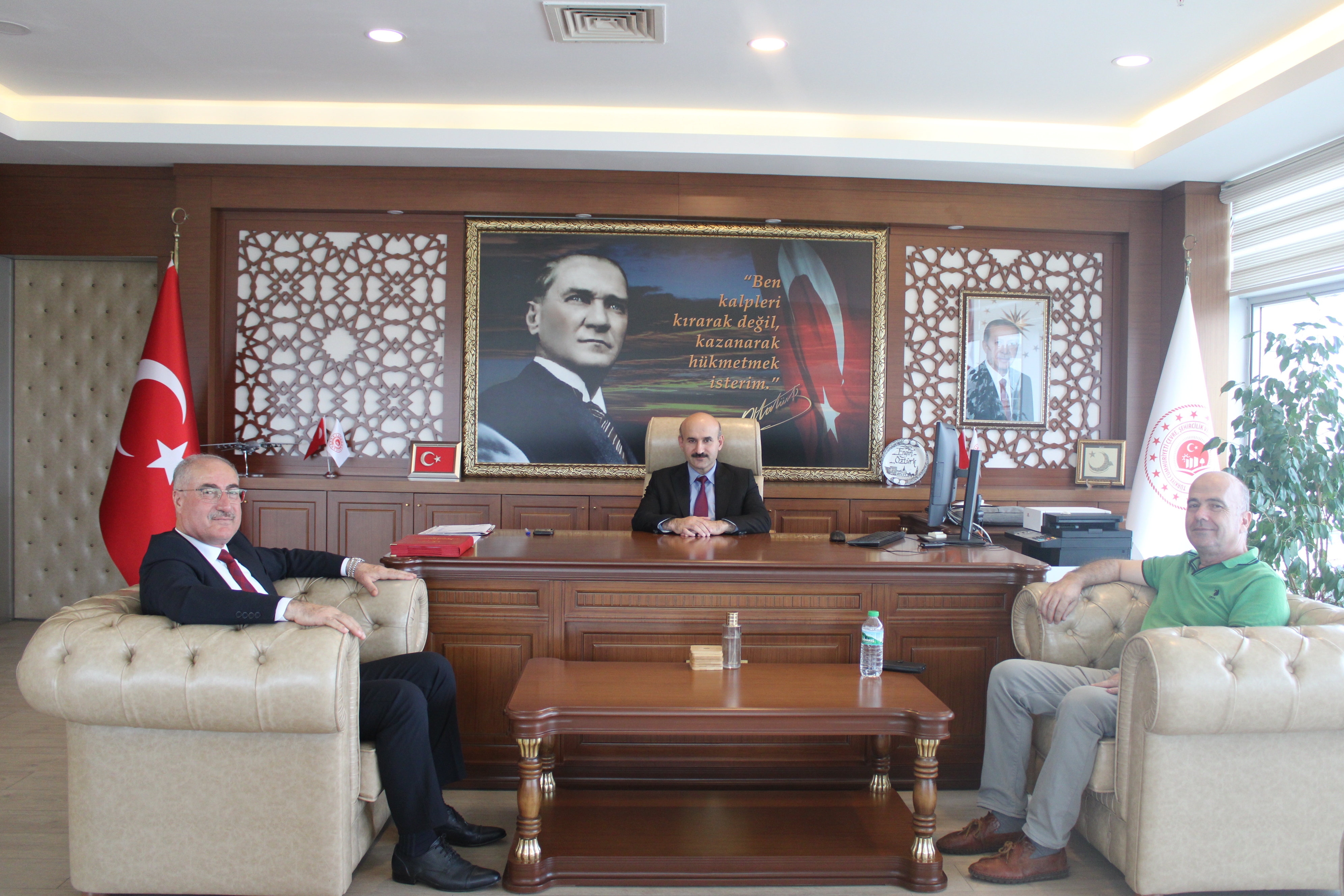 Edirne Açık Ceza İnfaz Kurumu Müdürü Sayın  Abdulhamit DENİZCİ ve Edirne Bayındır Memur-Sen  İl Temsilcisi Sayın Raşit DERELİ İl Müdürümüz Sayın Engin ÖZTÜRK’ ü Ziyaret Ettiler