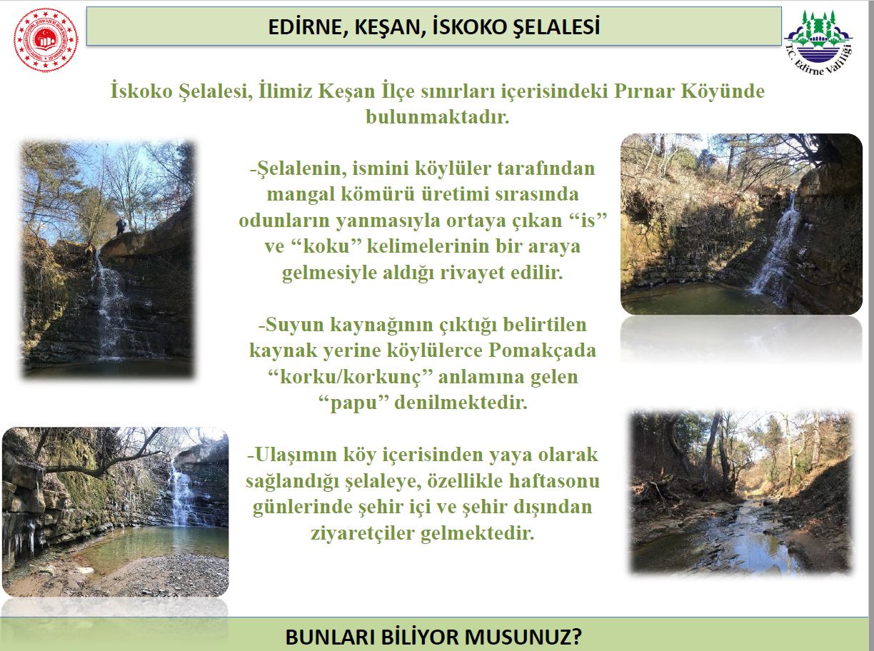 EDİRNE, KEŞAN, İSKOKO ŞELALESİ