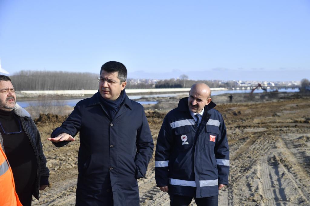 Edirne Valimiz Sayın H. Kürşat KIRBIYIK Yapım İşi Devam Eden Çalışmaları Yerinde İncelediler