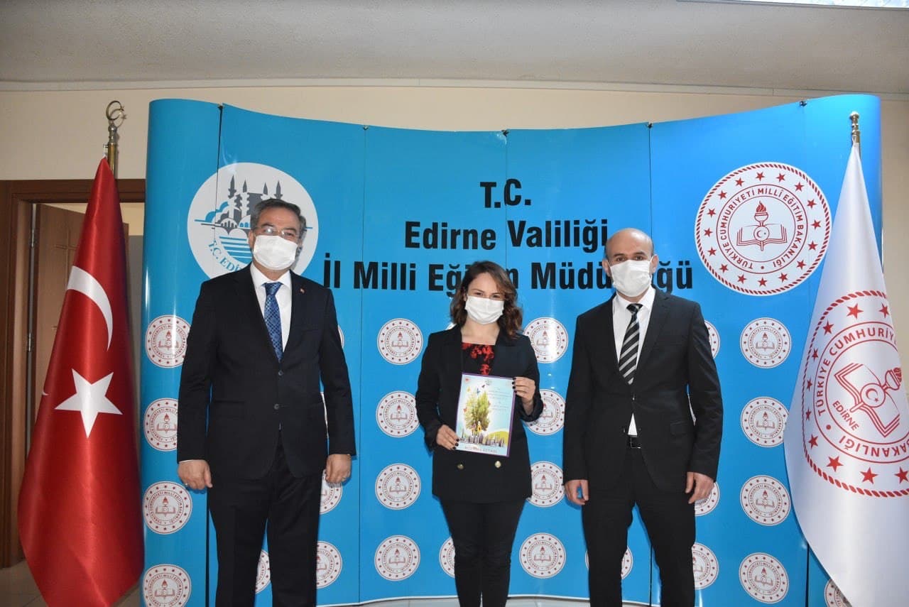 Edirne Yerlileri Boyama Kitabı Projemiz Kapsamında  İl Milli Eğitim Müdürlüğüne Ziyarette Bulunuldu