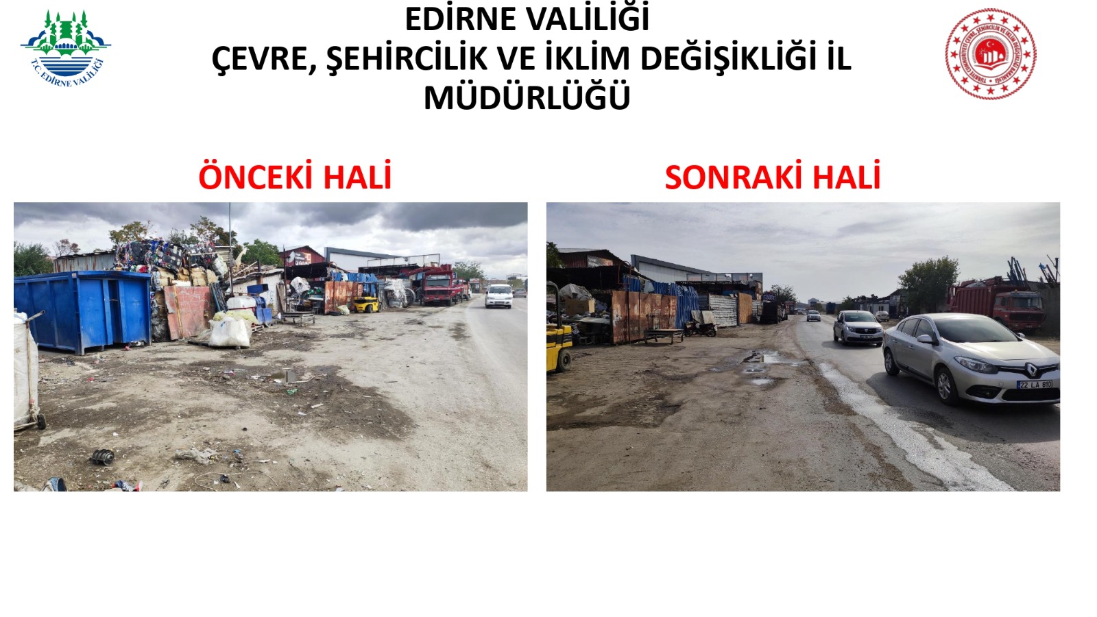 Güney Çevre Yolunda Bulunan Hurdacılara Ait Atıklar Kaldırıldı