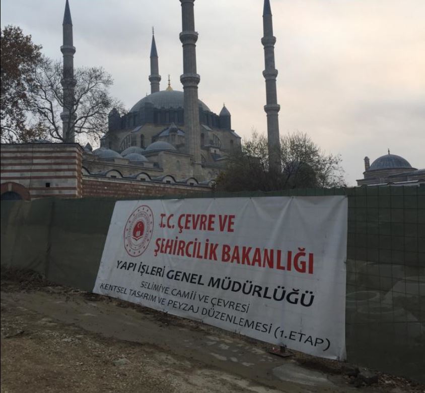 İl Müdürümüz Sayın Engin ÖZTÜRK Selimiye Camii ve Çevresi Kentsel Tasarım ve Peyzaj Düzenlemesi Sahasında İncelemelerde Bulundu