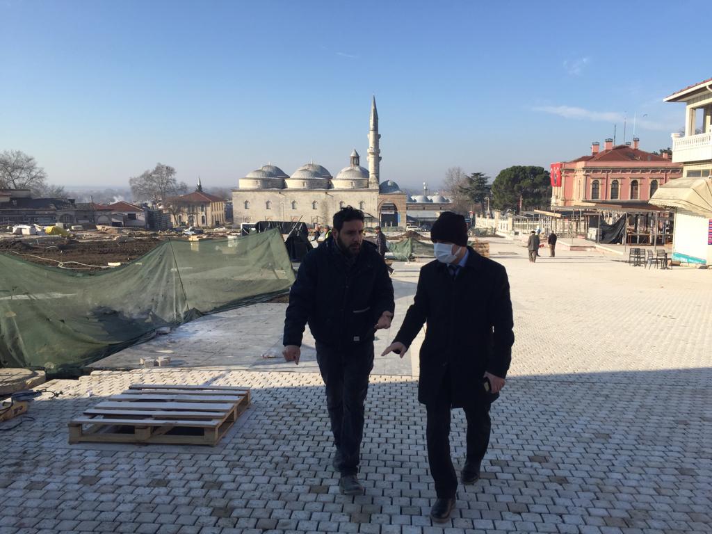 İl Müdürümüz Sayın Engin ÖZTÜRK Selimiye Camii ve Çevresi Kentsel Tasarım ve Peyzaj Düzenlemesi Sahasında İncelemelerde Bulundu