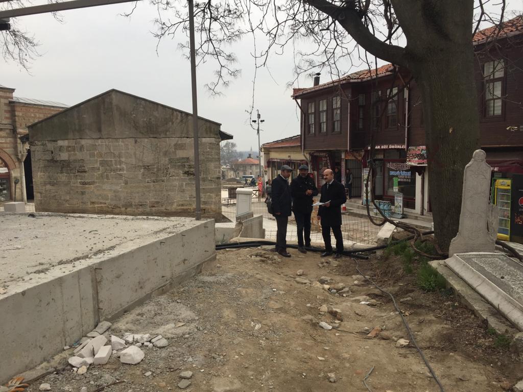 İl Müdürümüz Sayın Engin ÖZTÜRK Selimiye Camii ve Çevresi Kentsel Tasarım ve Peyzaj Düzenlemesi Sahasında İncelemelerde Bulundu