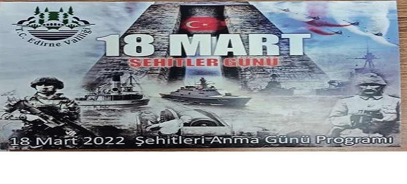 İl Müdürümüz Sayın Engin ÖZTÜRK 18 Mart Şehitleri Anma Günü  Kapsamında İl Protokolü İle Birlikte Çelenk Sunma Ve Anma Programına Katıldı