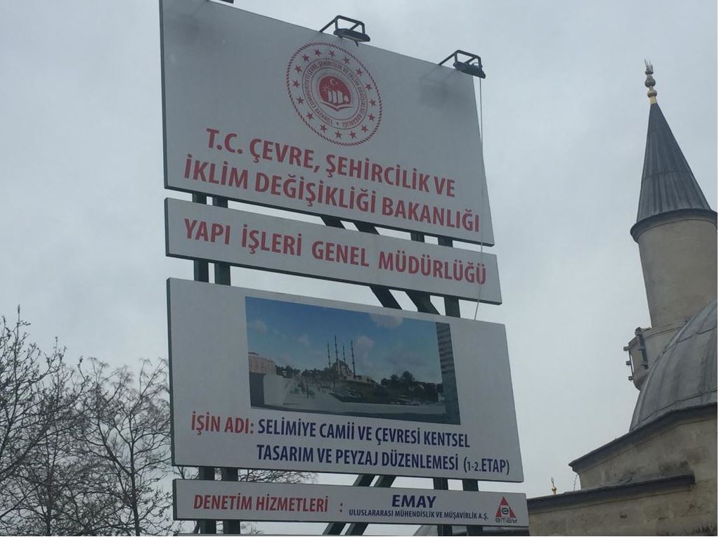 İl Müdürümüz Sayın Engin ÖZTÜRK Selimiye Camii ve Çevresi Kentsel Tasarım ve Peyzaj Düzenlemesi Sahasında İncelemelerde Bulundu