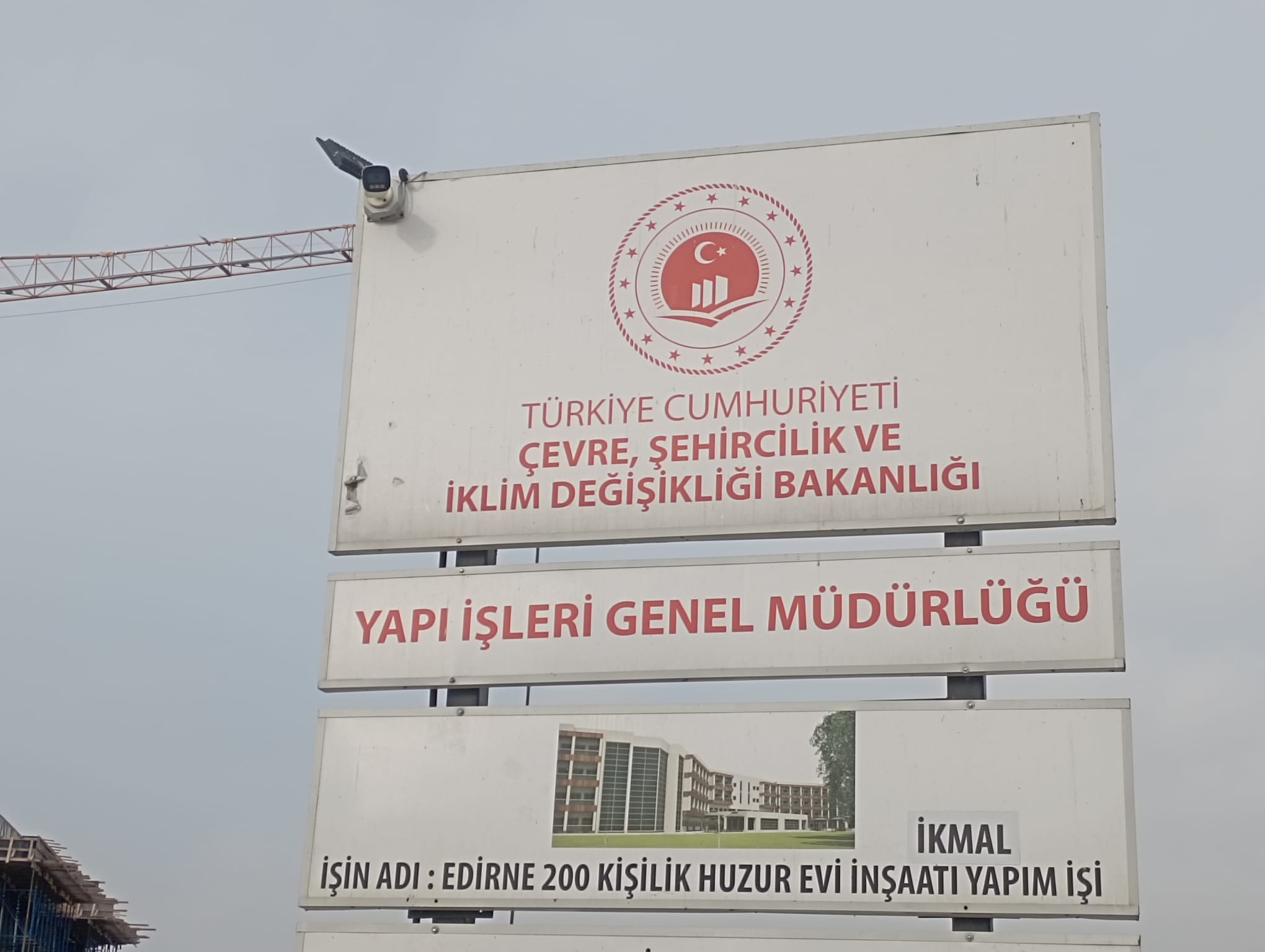 İl Müdürümüz Sayın Engin ÖZTÜRK Yapım İşi Devam Eden Edirne 200 Kişilik Huzurevi Çalışmalarını Yerinde İnceledi