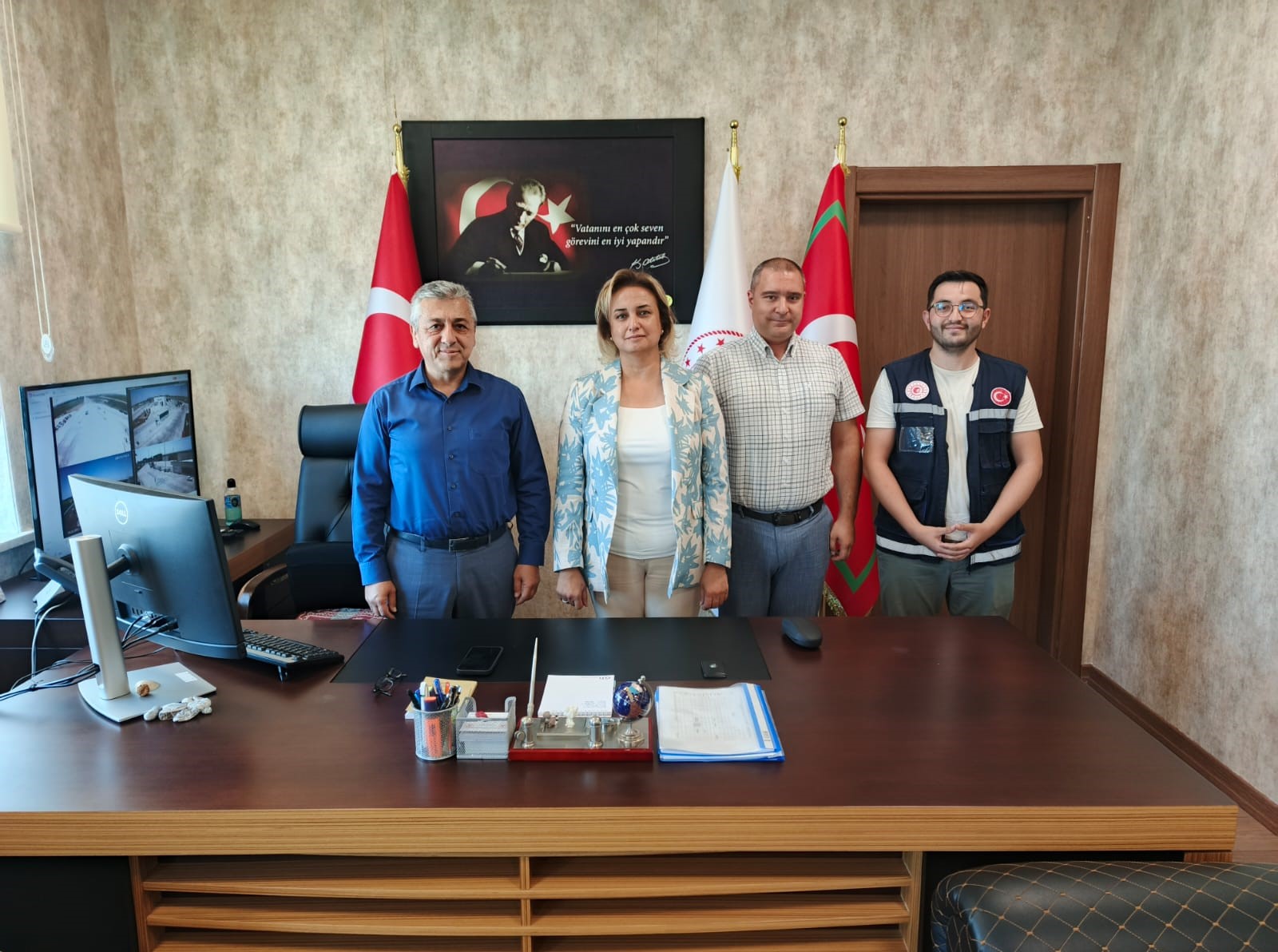 İl Müdürümüz Sayın Ayşe SARI ve İl Müdür Yardımcımız Sayın Mert SÜMER İpsala Gümrük Müdürü Sayın İbrahim YÜCEL’ i Ziyaret ettiler