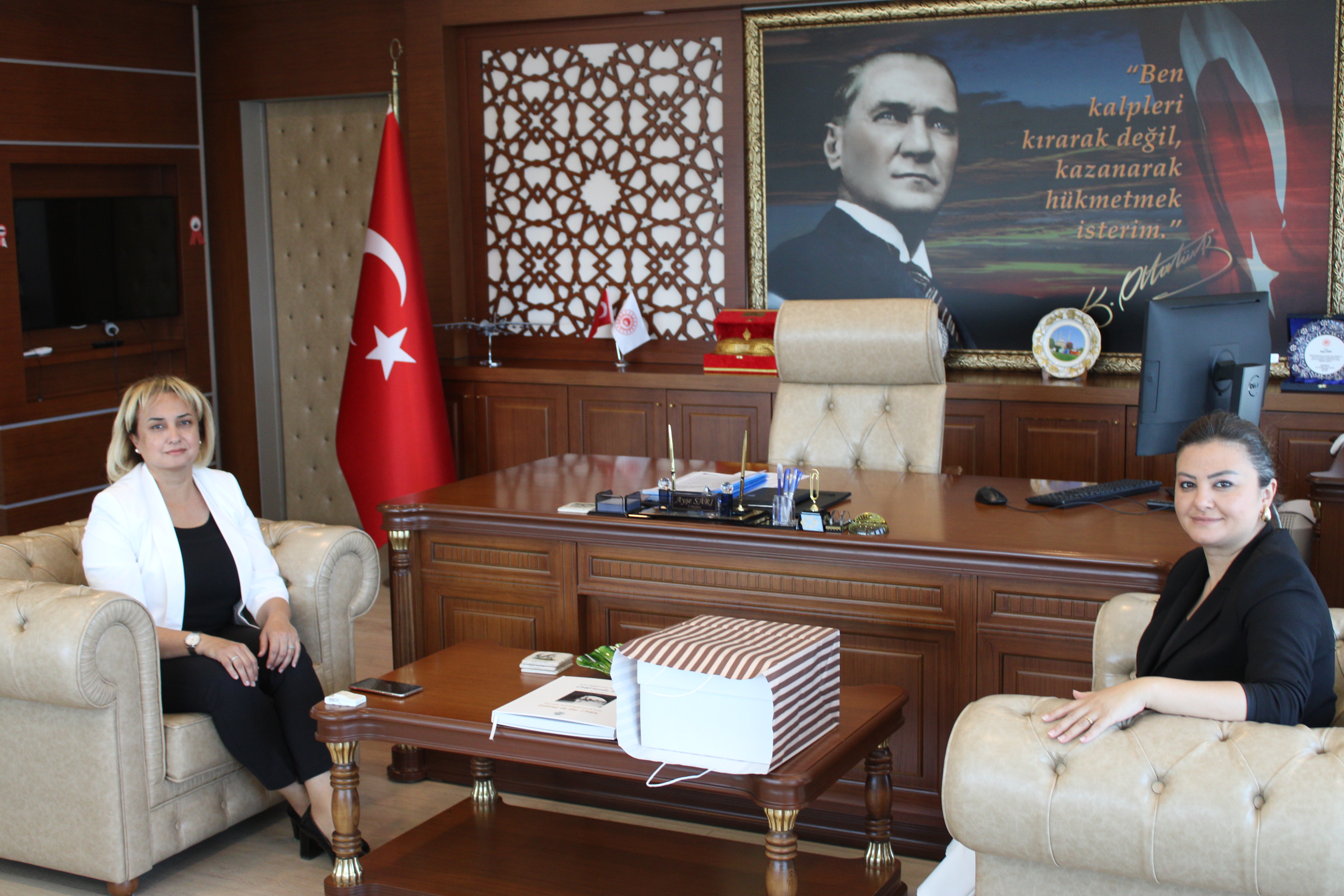 Kırklareli Çevre, Şehircilik ve İklim Değişikliği İl Müdürü Sayın Hatice ÖZDEMİR İl Müdürümüz Sayın Ayşe SARI’ ya İade-i Ziyarette Bulundu